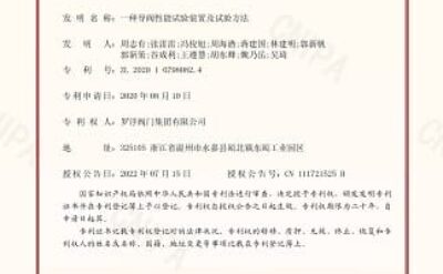 Pilot Valve Performance Test Device and Test Method