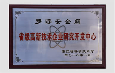 Department of Science and Technology of Zhejiang Province: Provincial High-Tech Enterprise Research and Development Center